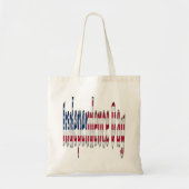 Onafhankelijkheidsdag sterren en Stripes Verenigde Tote Bag (Voorkant)