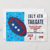 Onafhankelijkheidsdag Tailgate 4 juli Glitter Uitn Kaart (Achterkant)
