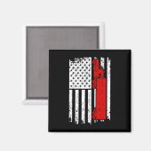 Onafhankelijkheidsdag Teamster Patriottische Vrach Magneet (Voorkant / Achterkant)