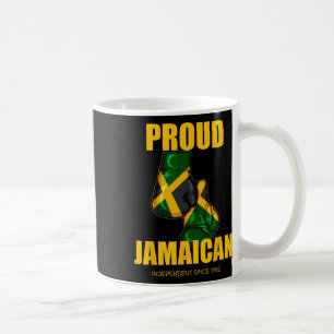 Onafhankelijkheidsdag Trots Jamaicaanse Bokshandsc Koffiemok