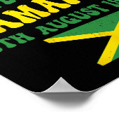 Onafhankelijkheidsdag Trotse Jamaicaanse vlag 6 au Poster (Hoek)