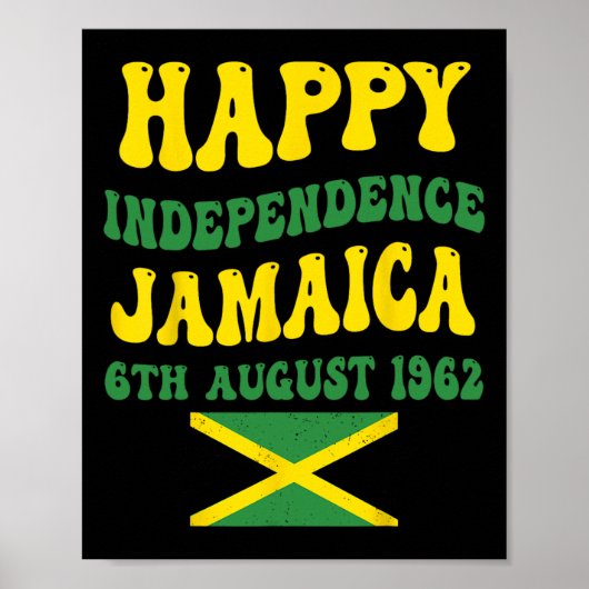 Onafhankelijkheidsdag Trotse Jamaicaanse vlag 6 au Poster (Voorkant)