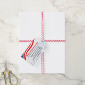 Onafhankelijkheidsdag tussen kerk, school of organ cadeaulabel (Met Touw)