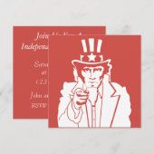 Onafhankelijkheidsdag Uitnodiging (Voorkant / Achterkant)