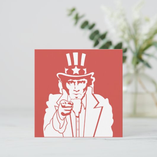 Onafhankelijkheidsdag Uitnodiging (Staand voorkant)