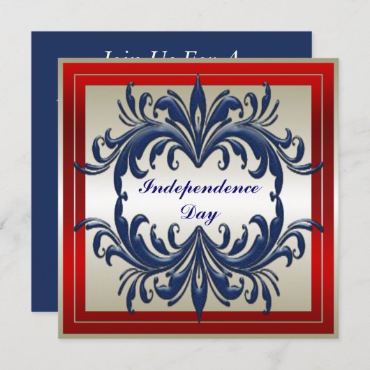 Onafhankelijkheidsdag Uitnodiging (Voorkant / Achterkant)