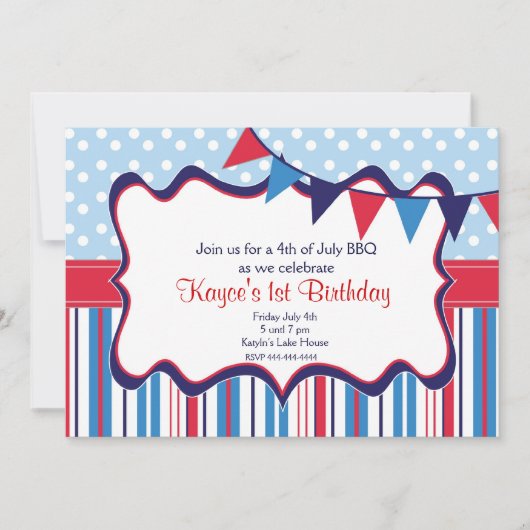 Onafhankelijkheidsdag Uitnodiging (Voorkant)