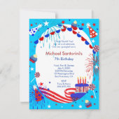 Onafhankelijkheidsdag uitnodiging van de Kind (Voorkant)