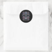Onafhankelijkheidsdag USA Patriot baardschedel! 4e Ronde Sticker (Tas)