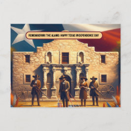 Onafhankelijkheidsdag van Alamo Texas Briefkaart