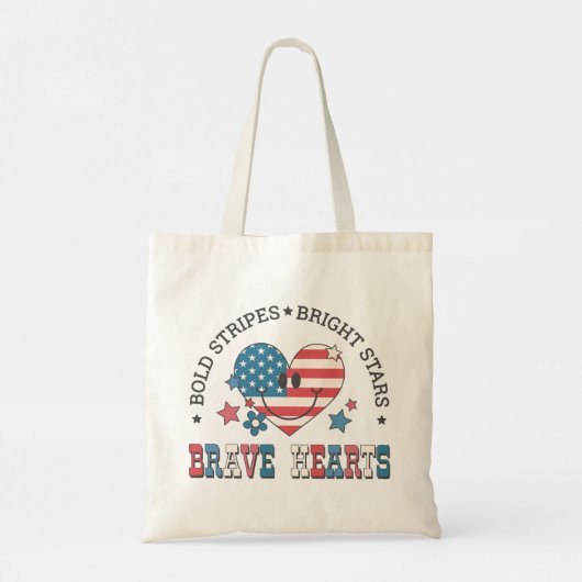 Onafhankelijkheidsdag van Brave Hearts Tote Bag (Achterkant)