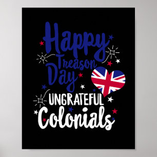 Onafhankelijkheidsdag van de Britse kolonialen Poster