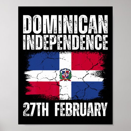 Onafhankelijkheidsdag van de Dominicaanse Republie Poster (Voorkant)