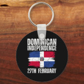 Onafhankelijkheidsdag van de Dominicaanse Republie Sleutelhanger (Voorkant)