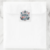 Onafhankelijkheidsdag van de VS Vierkante Sticker (Tas)