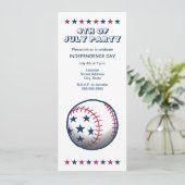 Onafhankelijkheidsdag van honkbal kaart (Staand voorkant)