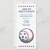 Onafhankelijkheidsdag van honkbal kaart (Voorkant)