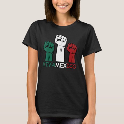 Onafhankelijkheidsdag van Mexico Viva Mexico Mexic T-shirt (Voorkant)