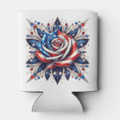 Onafhankelijkheidsdag van Patriottisch Roos Blikjeskoeler (Achterkant)