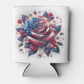 Onafhankelijkheidsdag van Patriottisch Roos Blikjeskoeler (Voorkant)