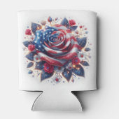 Onafhankelijkheidsdag van Patriottisch Roos Blikjeskoeler (Achterkant)