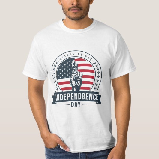 Onafhankelijkheidsdag van Patriottische sterren en T-shirt (Voorkant)
