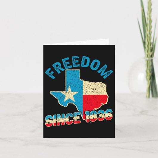 Onafhankelijkheidsdag van Texas 1836 Kaart (Voorkant)