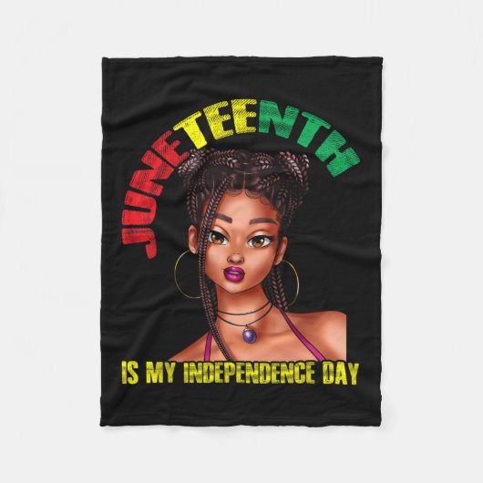 Onafhankelijkheidsdag Verenigde Staten Afrikaanse  Fleece Deken (Voorkant)