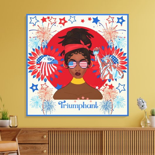 Onafhankelijkheidsdag Verretched Canvas afdrukken (Insitu (Woonkamer))