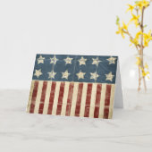 Onafhankelijkheidsdag versleten vlag kaart (Gele Bloem)