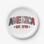 Onafhankelijkheidsdag vierde juli Party Paper Bord (Voorkant)