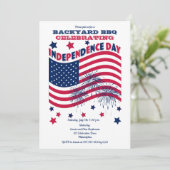 Onafhankelijkheidsdag vierde juli - Wachten op vla Kaart (Staand voorkant)