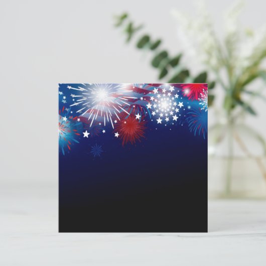 **ONAFHANKELIJKHEIDSDAG VIEREN** UITNODIGING (Staand voorkant)