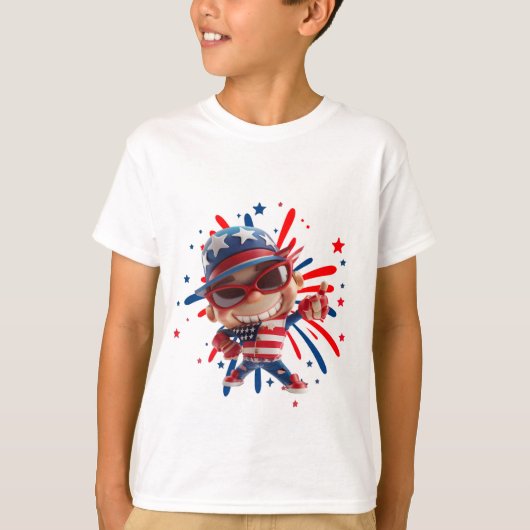 Onafhankelijkheidsdag viering t-shirt (Voorkant)