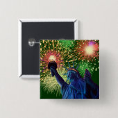 Onafhankelijkheidsdag! Vierkante Button 5,1 Cm (Voorkant /achterkant)