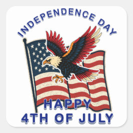Onafhankelijkheidsdag Vierkante Sticker