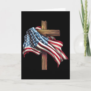 Onafhankelijkheidsdag Vlag Kruis Print  Kaart