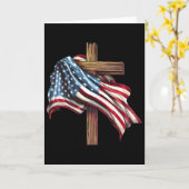 Onafhankelijkheidsdag Vlag Kruis Print  Kaart (Gele Bloem)