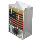 Onafhankelijkheidsdag vlag - Martha's wijntuin Medium Cadeauzakje (Voorkant Gekanteld)