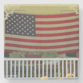 Onafhankelijkheidsdag vlag - Martha's wijntuin Stenen Onderzetter