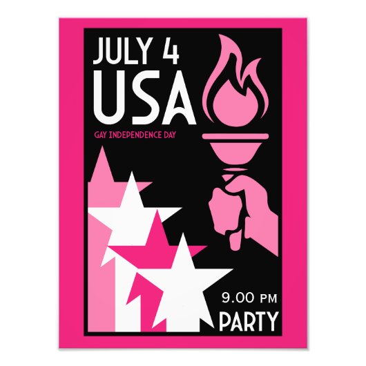 Onafhankelijkheidsdag voor homo's foto afdruk (Voorkant)