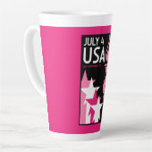 Onafhankelijkheidsdag voor homo's latte mok (Linkerhoek)