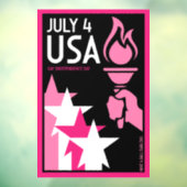 Onafhankelijkheidsdag voor homo's raamsticker (Vel 3)