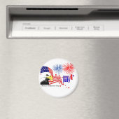 Onafhankelijkheidsdag VS 4 juli patriottisch Magneet (Insitu (Vaatwasser))