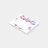 Onafhankelijkheidsdag VS Patriottische Sterren Ame Post-it® Notes (Schuin)
