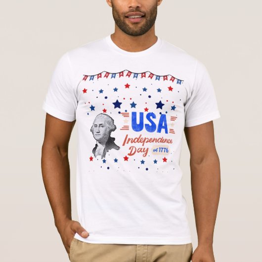Onafhankelijkheidsdag VS T-shirt (Voorkant)