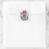Onafhankelijkheidsdag VS Vierkante Sticker (Tas)