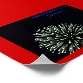 Onafhankelijkheidsdag vuurwerk poster (Hoek)