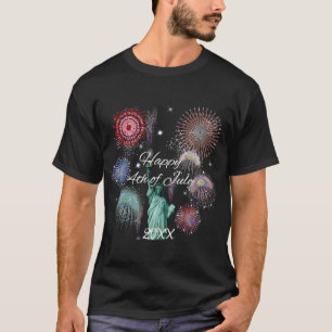 Onafhankelijkheidsdag vuurwerk t-shirt