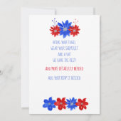 Onafhankelijkheidsdag Waterverf Floral Kaart (Achterkant)